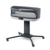 imageChicco Close to You 3in1 Bedside Bassinet Portable Newborn Bassinet with Wheels AdjustableHeight Changing Table  Heather GreyGreyCharcoal