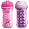 imageChicco DoubleWall Insulated Sippy Cup with BiteProof Rim Spout and SpillFree Lid 9oz  TopRack Dishwasher Safe  Easy to Hold Ergonomic Indents  GreenTeal Ombre 2pk  12 monthsPink  Purple