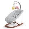 imageChicco Float Baby Bouncer Seat Quilted Organic Cotton Seat Pad Included bar with Plush  CloudGrey