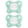 imageChicco PhysioForma 100 Soft Silicone Mini One Piece Pacifier for Babies 02 Months  BPA ampamp Latex Free  Reusable Sterilizing Case  Pink 2pkSeafoam Two Pack