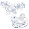 imageChicco PhysioForma 100 Soft Silicone One Piece Pacifier for Babies Aged 06 Months  BPA ampamp Latex Free  Reusable Sterilizing Case  Clear 4pkClear Four Pack