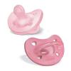 imageChicco PhysioForma Luxe Silicone One Piece Pacifier for Babies Aged 06m  Fashion Textured Shield  BPA ampamp Latex Free Reusable Sterilizing Case Blush 2pkNew Pink  2 Pack