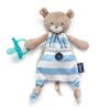 imageChicco Pocket Buddies Soft Pacifier HolderLovey Soothing Plush Toy Animal 0m Pink BunnyBlue