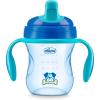 imageChicco SemiSoft Trainer with BiteResistant Spout and SpillFree Lid 7oz Removable NonSlip Handles  TopRack Dishwasher Safe  Easy to Hold Ergonomic Indents  Blue 6 monthsBlue
