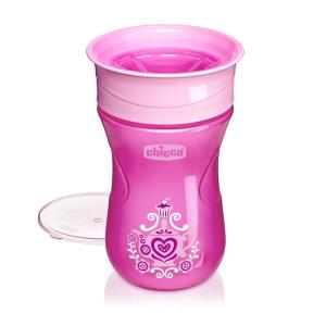 imageChicco 360 Spoutless RimTrainer with Removable Transparent Membrane  SpillResistant  TopRack Dishwasher Safe  OpenCup Training  Easy to Hold with Ergonomic Indents  Blue  9 MonthsPink