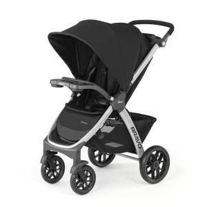 imageChicco Bravo LE ClearTex QuickFold Stroller  Pewter  GreyBravo Stroller  Black