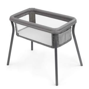 imageChicco LullaGo Anywhere LE Portable Bassinet SpaceSaving Baby Bassinet with Canopy Waterproof Mattress and Fitted Sheet Travel Bassinet for Baby Includes Carry Bag  MirageGreySandstone