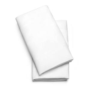 imageChicco LullaGo Bassinet Sheets  White 2Pack  WhiteWhite