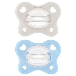 imageChicco PhysioForma 100 Soft Silicone Mini One Piece Pacifier for Babies 02 Months  BPA ampamp Latex Free  Reusable Sterilizing Case  Pink 2pkPearlSky Two Pack
