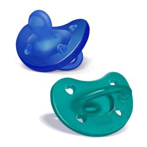 imageChicco PhysioForma 100 Soft Silicone One Piece Pacifier for Babies 1624 Months  BPA ampamp Latex Free  Reusable Case  BlueGreen 2pkBlueGreen  2 Pack