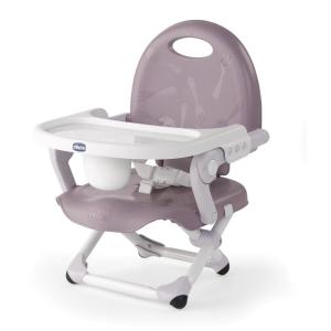 imageChicco Pocket Snack Portable Booster Seat for Babies and Toddlers with 3 Height Adjustments Secure Attachment to Dining Chairs EasytoClean for Children up to 50 lbs  LavenderPurpleLavender