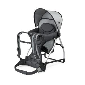 imageChicco SmartSupport Aluminum Frame Backpack Carrier Lightweight Baby Backpack Carrier  SolarGreyOld Model