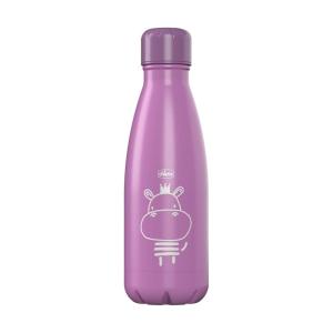 imageChicco Stainless Steel Double Wall Vacuum Insulated Water Bottle 17oz  Food Grade Stainless Steel  Wide Mouth Opening  LeakProof and SweatFreePink