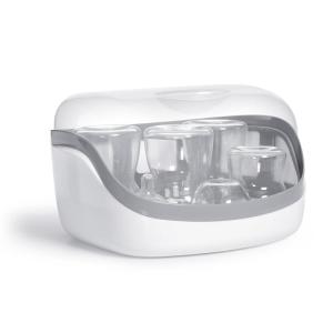 imageMicrowave Steam Sterilizer  Removes 999 of Dirt Quickly and Naturally with The Power of steam WhiteGreyMicrowave Sterilizer