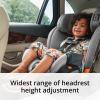 imageChicco Chicco OneFit LX ClearTex AllinOne Car Seat with LeverLock Installation Slim Design Convertible Car Seat Seat for Infants and Children 5100 lbs  EbonyBlackSlate