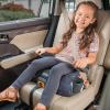 imageChicco GoFit Plus Backless Booster Car Seat with Latch Attachment and QuickRelease Latch Removal Travel Booster Seat for Car Portable Car Booster Seat for Children 40110 lbs  IronBlackSunset