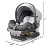 imageChicco KeyFit Infant Car Seat and Base RearFacing Seat for Infants 422 lbs Includes Infant Head and Body Support Compatible with Chicco Strollers Baby Travel Gear  EncoreBlackGreySlate