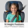 imageChicco KidFit Adapt Plus 2in1 BeltPositioning Booster Car Seat Backless and High Back Booster Seat for Children Aged 4 Years and up and 40100 lbs  EmberBlack