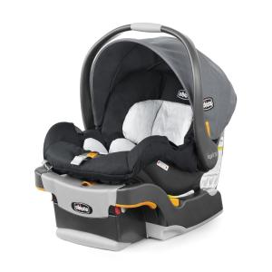 imageChicco KeyFit Infant Car Seat and Base RearFacing Seat for Infants 422 lbs Includes Infant Head and Body Support Compatible with Chicco Strollers Baby Travel Gear  EncoreBlackGreyPewter