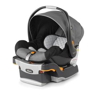 imageChicco KeyFit Infant Car Seat and Base RearFacing Seat for Infants 422 lbs Includes Infant Head and Body Support Compatible with Chicco Strollers Baby Travel Gear  EncoreBlackGreyOrion