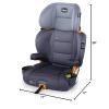 imageChicco KidFit Zip Plus 2in1 BeltPositioning Booster Car Seat Backless and High Back Booster Seat for Children Aged 4 Years and up and 40100 lbs  TaurusBlackGreyLilac