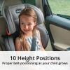 imageChicco KidFit Zip Plus 2in1 BeltPositioning Booster Car Seat Backless and High Back Booster Seat for Children Aged 4 Years and up and 40100 lbs  TaurusBlackGreyReef