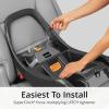 imageChicco KeyFit 35 Zip ClearTex Infant Car Seat and Base RearFacing Seat for Infants 435 lbs ZipOpen Privacy Shield Compatible with Chicco Strollers  ObsidianBlackCove