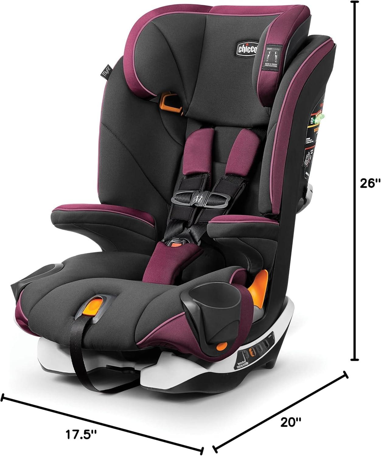 imageChicco MyFit Harness  Booster Car Seat 5Point Harness and High Back SeatGardenia