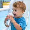 imageChicco DoubleWall Insulated Sippy Cup with BiteProof Rim Spout and SpillFree Lid 9oz  TopRack Dishwasher Safe  Easy to Hold Ergonomic Indents  BlueSharks 2pk  12 months