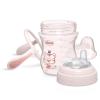 imageChicco Transition Sippy Cup with Silicone Spout and SpillFree Lid 7oz  Calibration Markings  Removable Handles  TopRack Dishwasher Safe  Blush  4 months