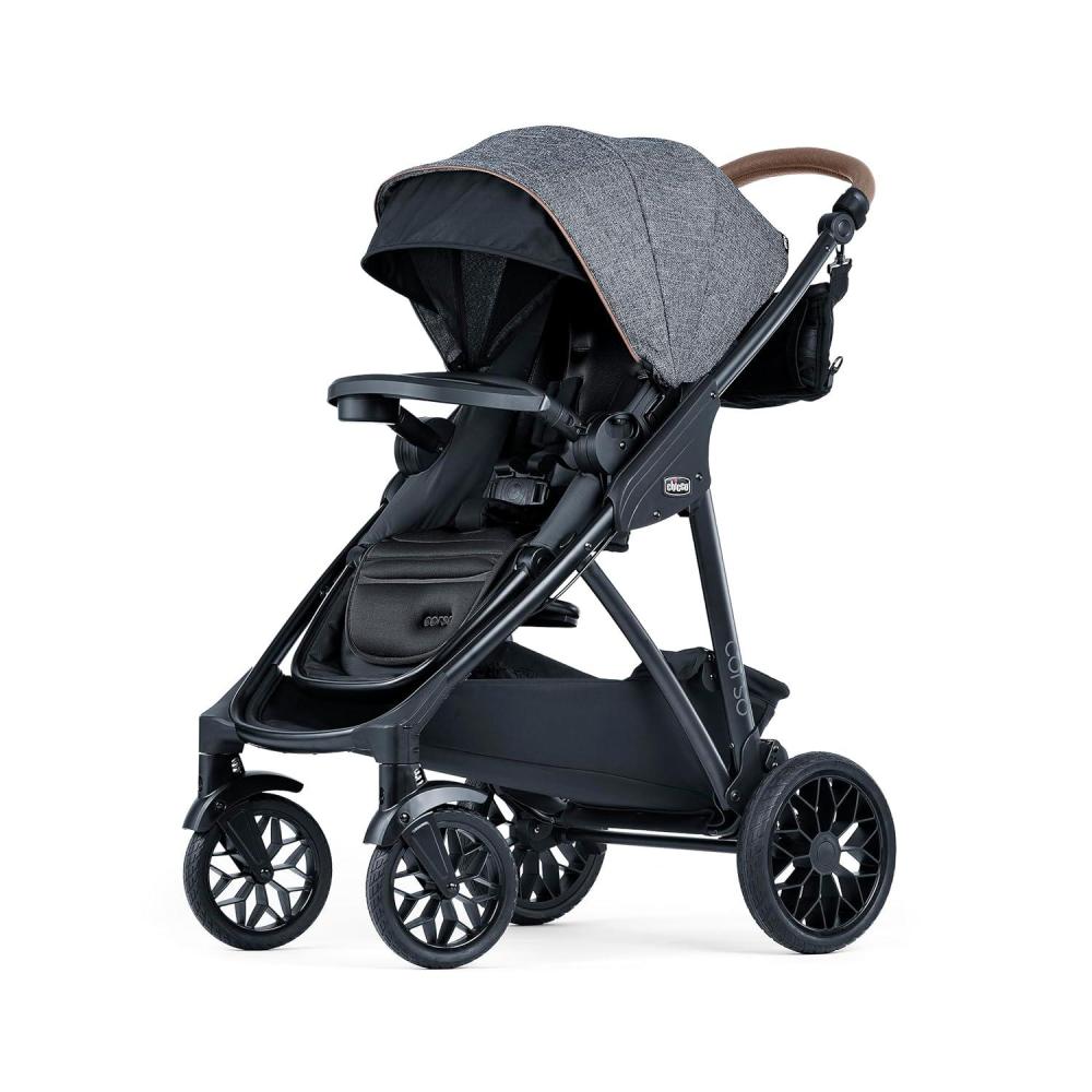 imageChicco Corso Primo Modular QuickFold Stroller with Infant Car Seat Adapter for Newborns and Toddlers  SummitGrey