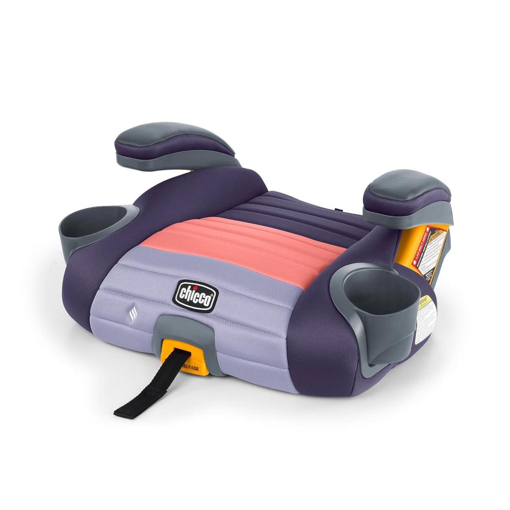 imageChicco GoFit ClearTex Plus Backless Booster Car Seat Latch Attachment QuickRelease Latch Removal Portable Car Booster Seat for Children at Least 4 Years Old and 40110 lbs  ObsidianBlackSunset