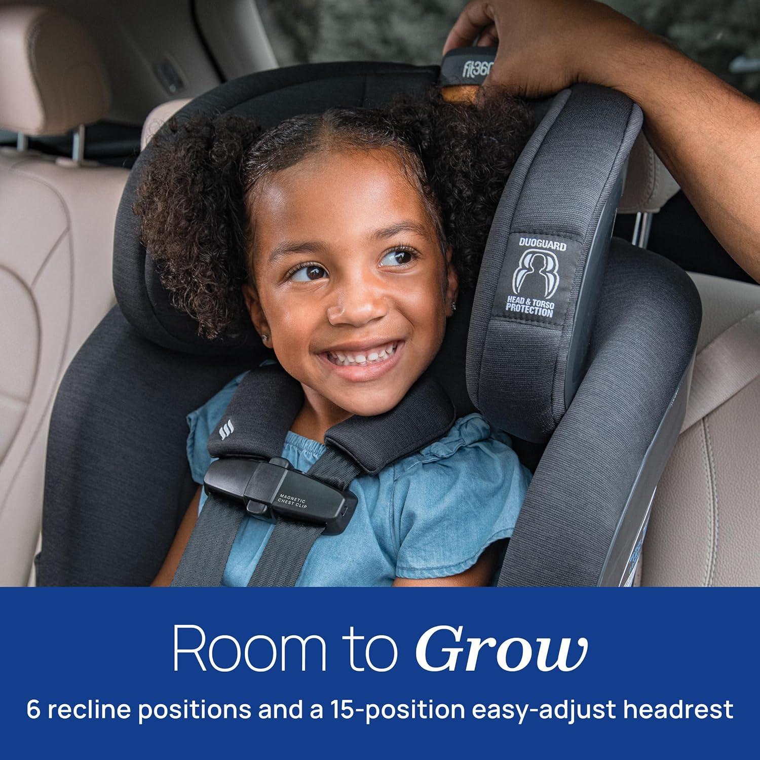 imageChicco Fit360 ClearTex Rotating Convertible Car Seat with 360 Degree Rotation for RearFacing and ForwardFacing LeverLock SelfTensioning Lock System  ObsidianBlackBlack