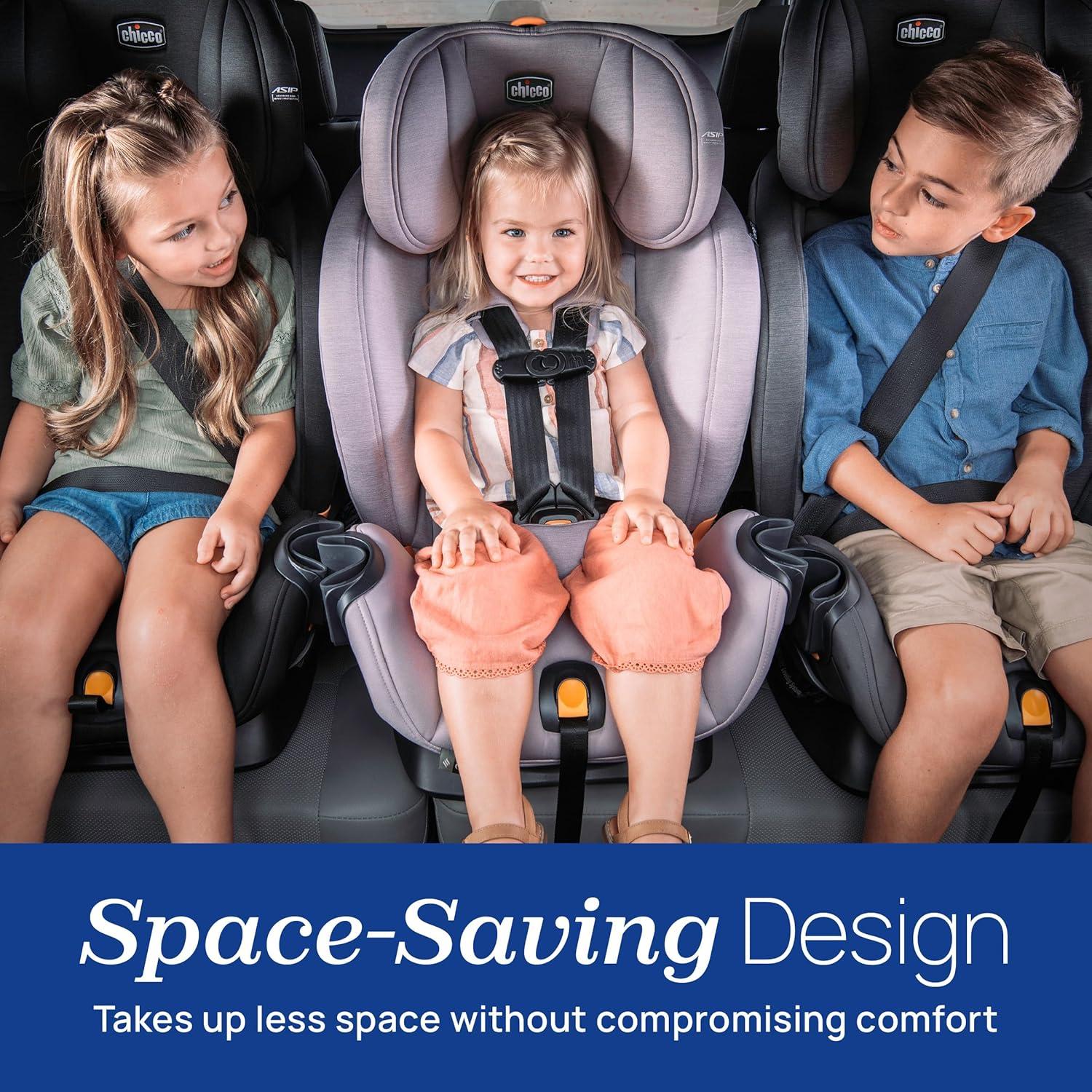 imageChicco OneFit Max ClearTex AllinOne Car Seat with LeverLock Installation Slim Design Convertible Car Seat Seat for Infants and Children 5100 lbs  EnergyBlackEbony