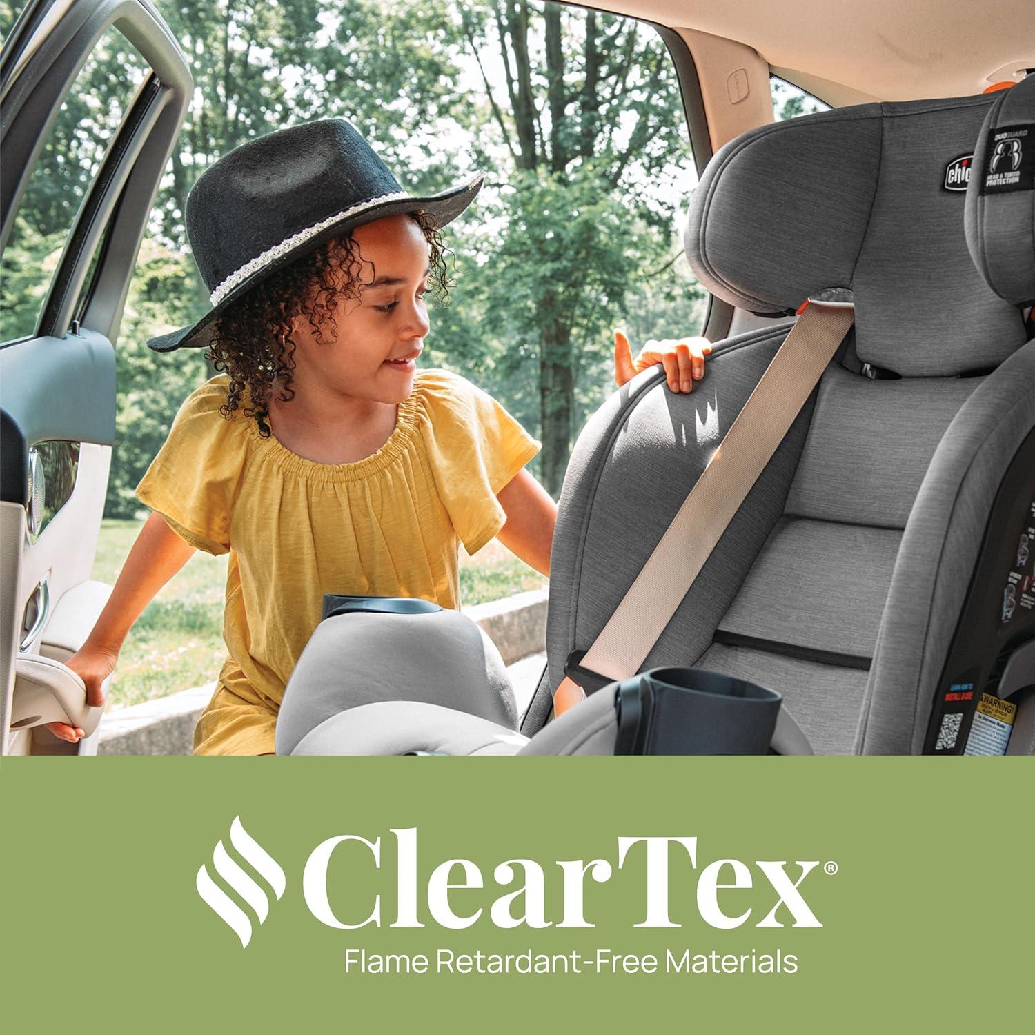 imageChicco OneFit Max ClearTex AllinOne Car Seat with LeverLock Installation Slim Design Convertible Car Seat Seat for Infants and Children 5100 lbs  EnergyBlackObsidian