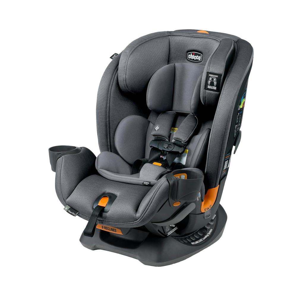 imageChicco OneFit Max ClearTex AllinOne Car Seat with LeverLock Installation Slim Design Convertible Car Seat Seat for Infants and Children 5100 lbs  EnergyBlackSlate