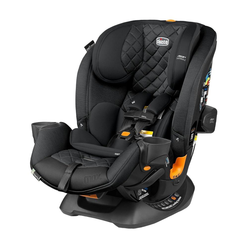 imageChicco OneFit Max ClearTex AllinOne Car Seat with LeverLock Installation Slim Design Convertible Car Seat Seat for Infants and Children 5100 lbs  EnergyBlackEnergy