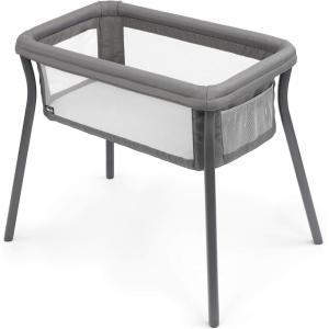 imageChicco LullaGo Anywhere Portable Bassinet Lightweight SpaceSaving with Waterproof Mattress and Fitted Sheet TravelFriendly Includes Carry Bag  LyricBeigeSandstone