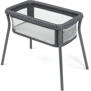 imageChicco LullaGo Anywhere Portable Bassinet Lightweight SpaceSaving with Waterproof Mattress and Fitted Sheet TravelFriendly Includes Carry Bag  LyricBeigeGrey Star