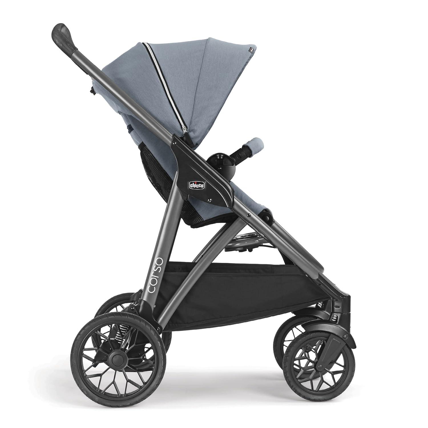 imageChicco Corso Modular QuickFold Stroller  Staccato  BlackStaccato