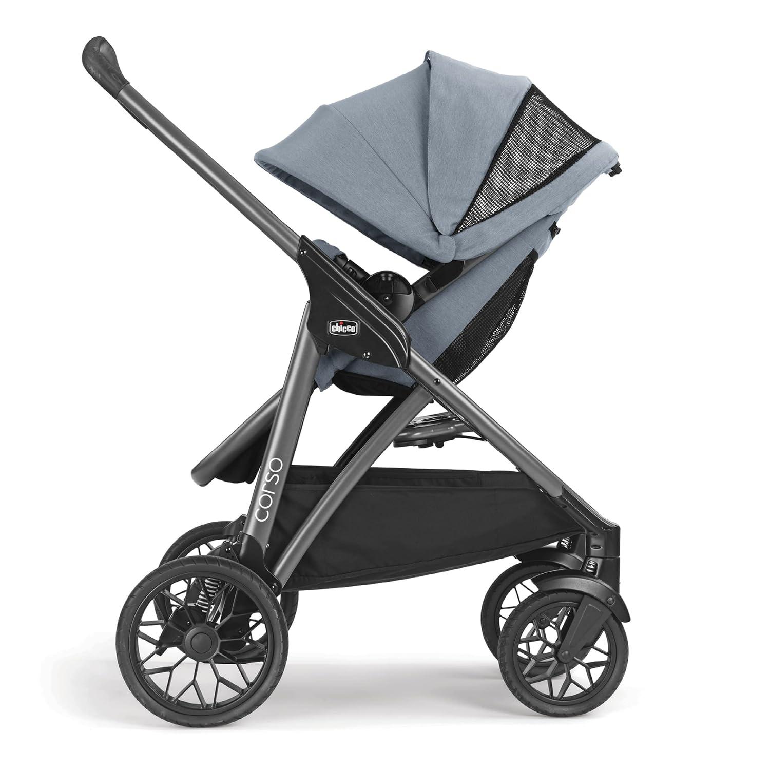 imageChicco Corso Modular QuickFold Stroller  Staccato  BlackStaccato