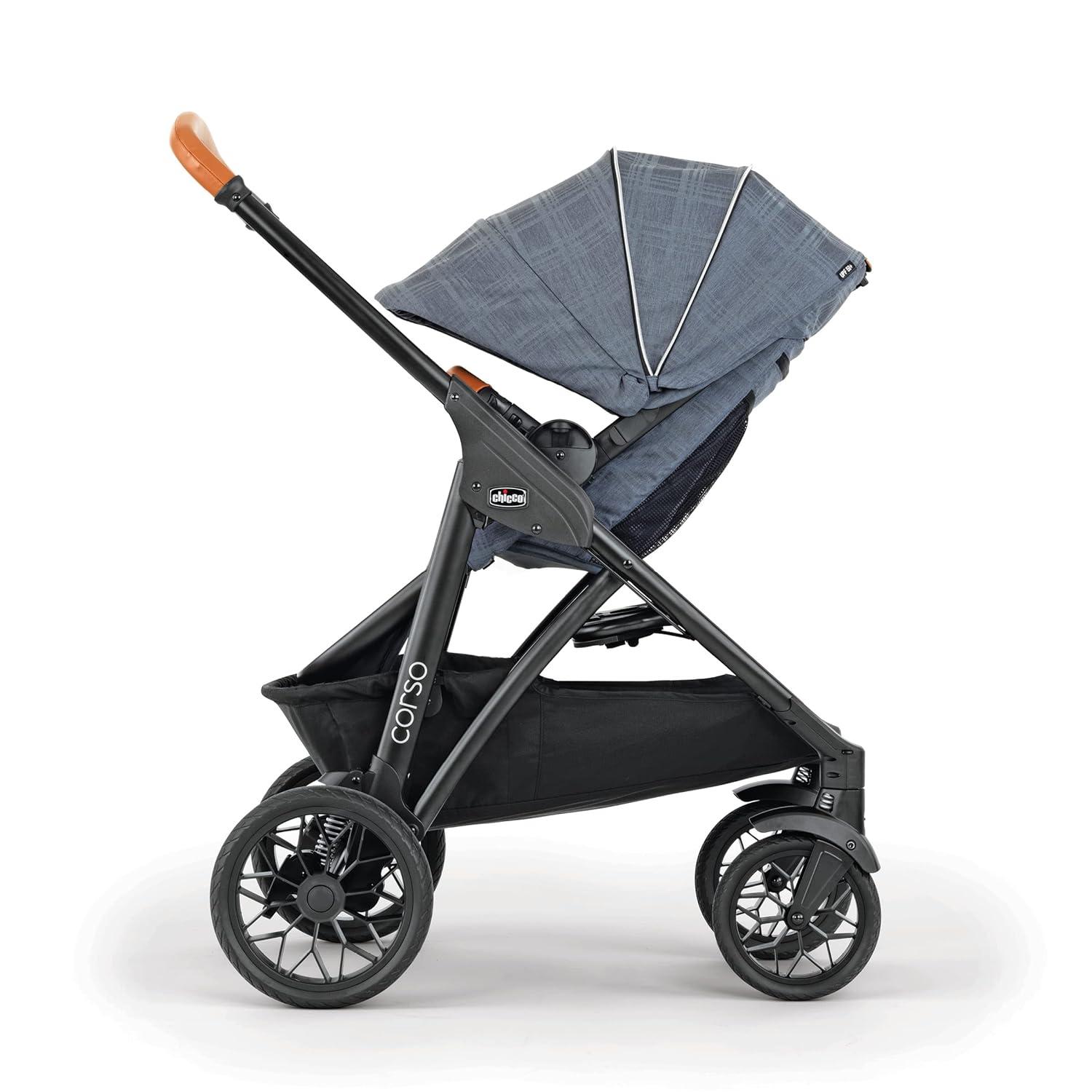imageChicco Corso Modular QuickFold Stroller  Staccato  BlackStudio