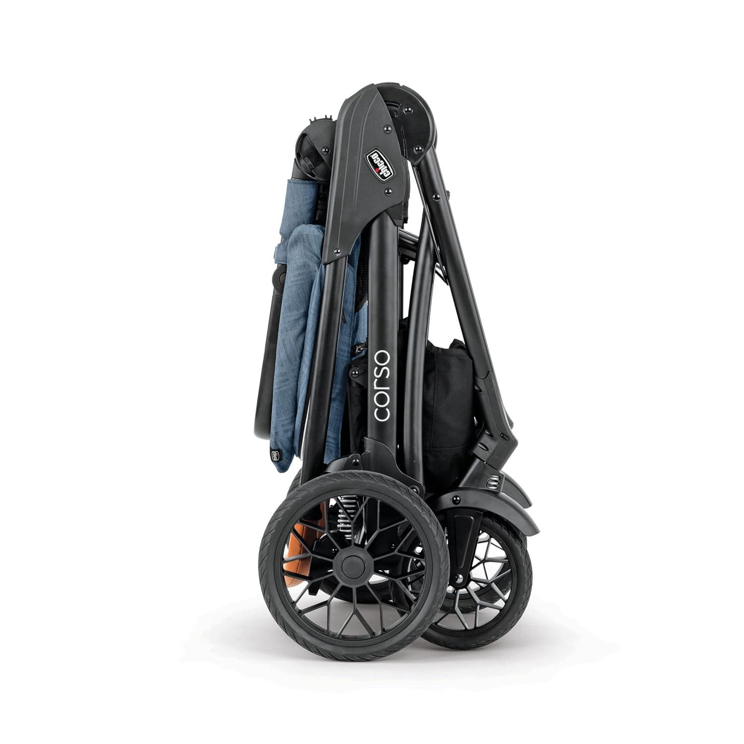 imageChicco Corso Modular QuickFold Stroller  Staccato  BlackStudio