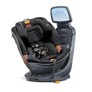 imageChicco Fit360 Zip ClearTex Rotating Convertible Car Seat with Fit360 Mirror 360 Degree Rotation for RearFacing and ForwardFacing Usage  JetBlack