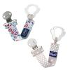 image:imageChicco TwoinOne Pacifier Clip with Loop and Ring Attachments  Loop for Teethers and Small Toys  Ring Included for KnobStyle Pacifiers  Secure Clasp is Gentle on Clothing  MulticolorMulticolor