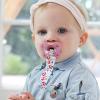 image:imageChicco TwoinOne Pacifier Clip with Loop and Ring Attachments  Loop for Teethers and Small Toys  Ring Included for KnobStyle Pacifiers  Secure Clasp is Gentle on Clothing  MulticolorMulticolor