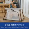 image:imageChicco Alfa Lite Nest Lightweight Travel Playard with ZipOn Bassinet Portable Baby Crib amp Play Yard Easy Setup Waterproof Mattress Includes Carry Bag  SereneBeige