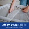 image:imageChicco Alfa Lite Nest Lightweight Travel Playard with ZipOn Bassinet Portable Baby Crib amp Play Yard Easy Setup Waterproof Mattress Includes Carry Bag  SereneBeige