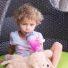 image:imageChicco Insulated Straw Sippy Cup 12 Months 9oz Toddler Training Cup with SpillFree FlipTop Lid BPAFree 3Pack MulticolorDream PinkPurple