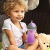 image:imageChicco Insulated Straw Sippy Cup 12 Months 9oz Toddler Training Cup with SpillFree FlipTop Lid BPAFree 3Pack MulticolorSilverFloralPurple